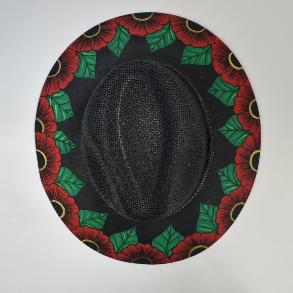 Hand-Painted Mexican Sombrero Jute Sun Hat